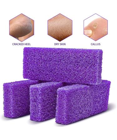 Disposable Pedicure Scrubber Callus Remover Pumice Stone - Purple Coarse, Pack of 40 (3.15x1.34x0.47 Inch) - Foot Care Essential - Buy Online on SooperMarket.com