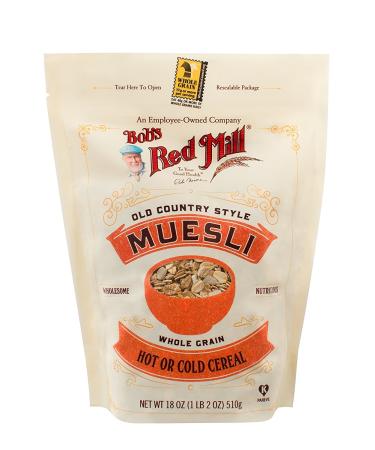 Bobs Red Mill Old Country Style Muesli 18.0 OZ - Pack of 3 | Nutritious Breakfast Cereal - Buy Online on SooperMarket.com