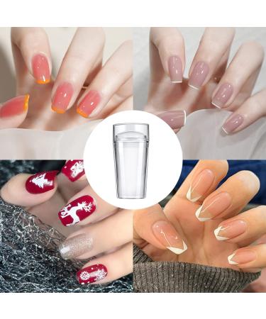 6-Piece Nail Art Plates Set - Stamping Stencils with Transparent Stamper & Scratch Tool | Plant & Animal Motifs for DIY Manicure - Buy Online on SooperMarket.com