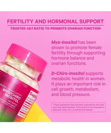 Pink Stork Myo/Chiro Inositol Blend - Ovarian Support & Fertility Supplements for Women | Women-Owned | 90 Capsules - Buy Online on SooperMarket.com