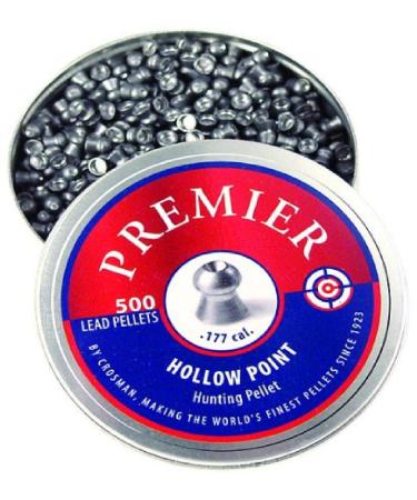 Crosman Premier Lead Pellets (500-Count) Hollow .177