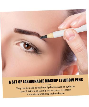CANIGHT 4pcs Four Forked Eyebrow Pencil Cosmetic Four-head Eyebrow Pens Eye Makeup Pencil Eyebrow Filler Abs - Buy Online on SooperMarket.com