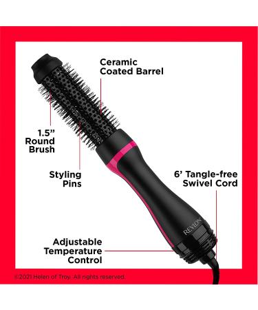 Revlon One-Step Root Booster Round Brush Dryer | 1-1/2 in | Fight Frizz & Add Volume - Buy Online on SooperMarket.com