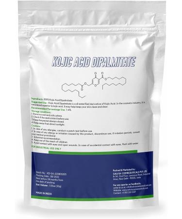 Kojic Acid Dipalmitate Powder for Skin Whitening - DIY Soap, Cream, Serum & Face Mask - 1.05 Oz - Buy Online on SooperMarket.com