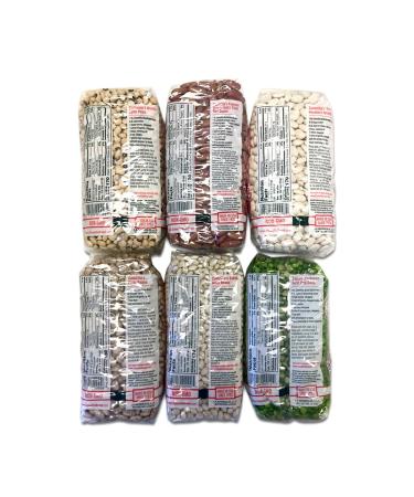 New Orleans (Beans and Peas) Six Pack Sampler 1 Each of Kidneys  Blackeyes  Great Northern  Pinto  Green Split Peas  Navy (Pea) Bean. - Buy Online on SooperMarket.com