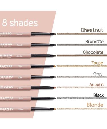 Brow Microfilling Eyebrow Pencil - Waterproof Brow Definer for Natural Fluffy Brows - Long Lasting Brunette Shade by YES.EYE DO - Buy Online on SooperMarket.com