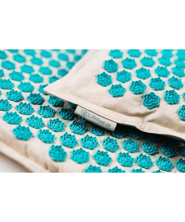 Lifeilove Nails Spikes Acupressure Acupuncture European Quality Mat and Pillow Pain Relief Stress Relief Muscle Relaxant - Buy Online on SooperMarket.com