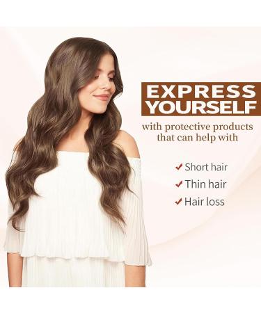 KooKaStyle Dark Brown 20 Inch Long Wavy Clip-in Hair Extensions for Women - 4pcs Thick Hairpiece for Full Head - Buy Online on SooperMarket.com