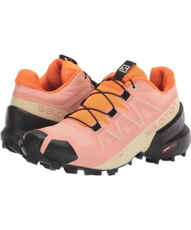 Salomon Women's Speedcross 5 Trail Running Shoes - Size 8, Blooming Dahlia/Black/Vibrant Orange - Buy Online on SooperMarket.com