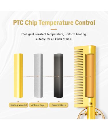 Ten-Tatent Hot Comb Hair Straightener - Electric Ceramic Beard Straightening Brush - Buy Online on SooperMarket.com