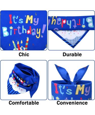 Heyu-Lotus Dog Birthday Bandana with Bow Tie Scarf and Party Hat - Perfect Dog Birthday Party Supplies for Small to Medium Dogs - Buy Online on SooperMarket.com