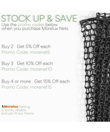Golf Netting Material - High Impact 10'x10' Black Hitting Net for Backyard Sports - Durable Sport Barrier Net with 20mm Mesh - Buy Online on SooperMarket.com
