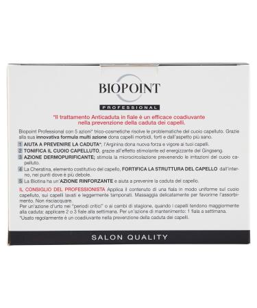 Biopoint Anti-Fall Hair Ampoules - 70ml | Strengthen & Protect Hair | International Shipping Available - Buy Online on SooperMarket.com