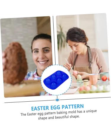 Cabilock Silicone Mold 6 Pcs Six Egg Mold Silicone Molds Capacillos para Cupcake Easter Egg Shaped Molds Chocolate Mold 22.2X12.7CMx3pcs Bluex3pcs - Buy Online on SooperMarket.com