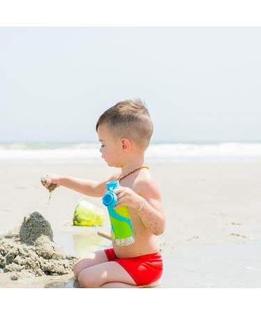Pura Sport Mini Bottle 11oz w/Sleeve & Silicone Big Mouth Top - Stainless Steel Leak-Proof for Kids - Monster Design - Buy Online on SooperMarket.com