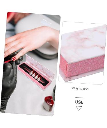 Gogogmee Box Nail Box Set Nail Storage Holder Press on Nail Holders Press on Nail Storage Organizer Nail Container Fake Nail Holder Organizer for Press on Nail Press on Nail Organizer - Buy Online on SooperMarket.com