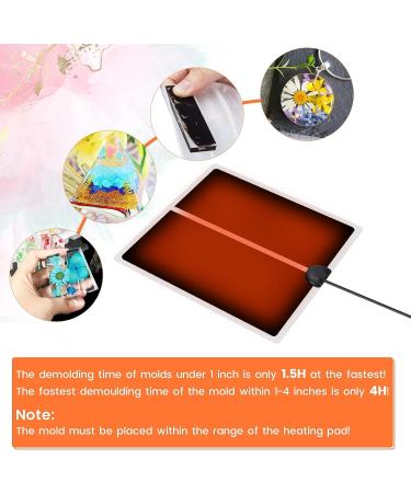 Epoxy Resin Heating Mat  Resin Curing Machine  Epoxy Quick Dry Tool Set with Timer and Cover for Coaster Jewelry Silicone Mold - Buy Online on SooperMarket.com