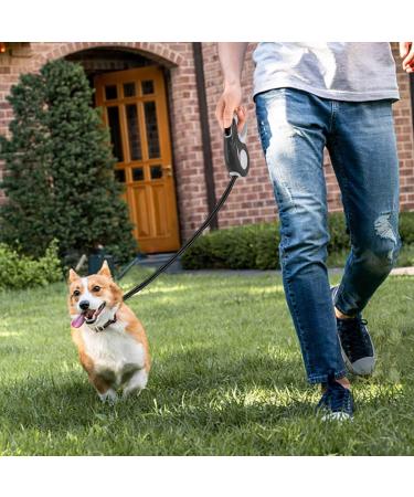 Ruayia New Classic Pull-Out Dog Leash for Up to 52 kg - 5m Ultra-High Belt with 360 Guide & Braking System - Black - Buy Online on SooperMarket.com