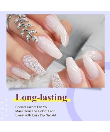 28g/Box French Manicure Pink & White Dip Powder Nails - No UV/LED Cure | Natural White Dip-Natural White-UKA - Buy Online on SooperMarket.com