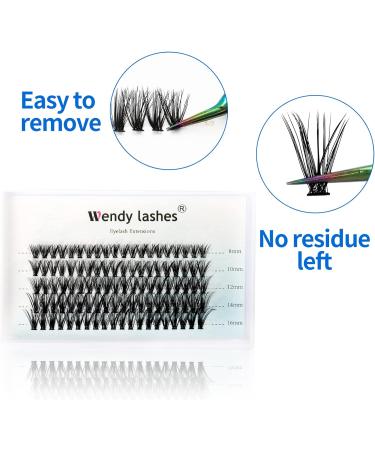 C Curl 40D 0.07mm Cluster Eyelash Extensions | Mixed 8-16mm | 40 Root Individual Clusters Lash Extensions - Buy Online on SooperMarket.com