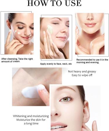 Kojic Acid Cream Skin Brighten Face Cream for Dark Spots Collagen Face Moisturizer Deep Nourshing Anti Wrinkle & Firming Daily Skin Care Cream Non-greasy 2.8 oz - Buy Online on SooperMarket.com