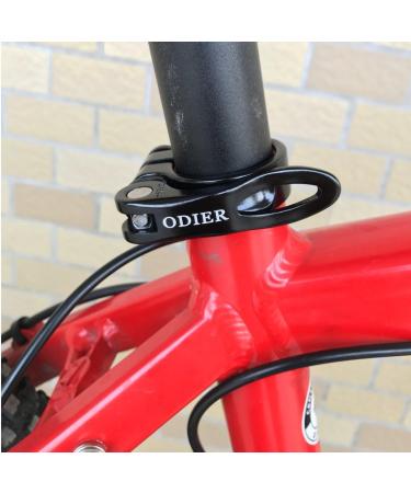 ODIER Quick Release Seatpost Clamp 31.8mm/34.9mm - Black | MTB & Road Bike Seatpost Clamp - Buy Online on SooperMarket.com
