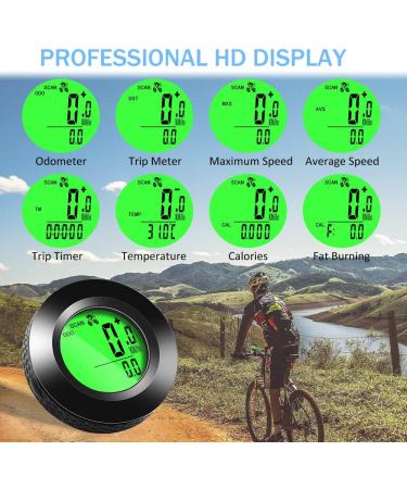 Multifunction Waterproof Bicycle Computer | Speedometer with 20 Functions & 3-Colored Backlit Display | Ideal for Adults & Children - Buy Online on SooperMarket.com