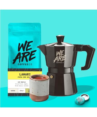 Coffee Ground for Cafetiere 227g Bag Papua New Guinea Ground Coffee Caramel & Fruits Notes 100% Arabica Light Roast Speciality Freshly Roasted Single Origin (We Are Coffee Co) Ground Cafetiere 227 g (Pack of 1) - Buy Online on SooperMarket.com