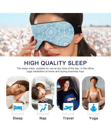 Haskirky Light Blocking Eye Mask - Breathable & Adjustable for Adults | Ideal for Travel, Yoga, Meditation, Office & Deep Sleep - Buy Online on SooperMarket.com