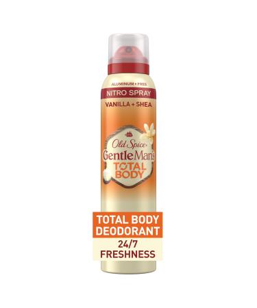 Old Spice Whole Body Deodorant for Men Total Body Deodorant Vanilla + Shea Aluminum Free Deodorant Spray for 24/7 Freshness // Dermatologist Tested Whole Body Deodorant 3.5 oz