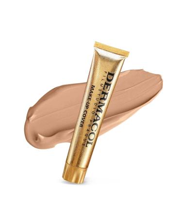 Dermacol Full Coverage Foundation - Matte Liquid Makeup with SPF 30 | Waterproof for Oily Skin & Dark Circles | Long-Lasting 30g (Color - 221) - Buy Online on SooperMarket.com