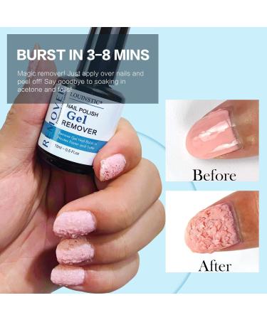 LOUINSTIC Nail Polish Remover Gel - 3-5 Minute Removal with Latex Tape | No Foils Needed - Buy Online on SooperMarket.com