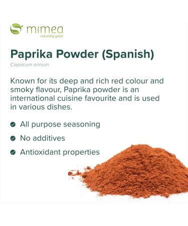 Mimea Paprika Powder (Spanish) 1kg - Quality Ingredients, No Additives, Ideal for Cooking - All Purpose Seasoning - Buy Online on SooperMarket.com