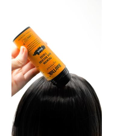 HairThik Hair Building Fibers - Thicker Fuller Hair Solution for Men & Women | 55g Black - Instantly Fill Fine & Thinning Hair - Buy Online on SooperMarket.com