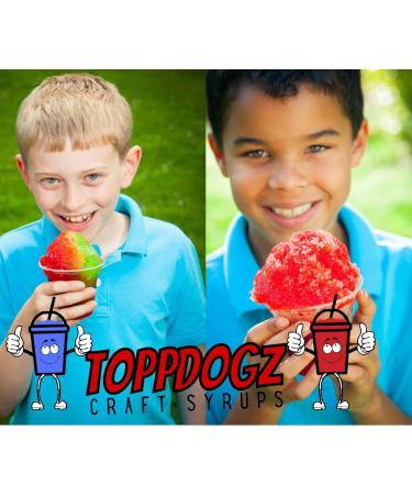 ToppDogz 1L Blue Bubblegum Slush Snow Cone Syrup - Premium Slushie Flavor - Buy Online on SooperMarket.com