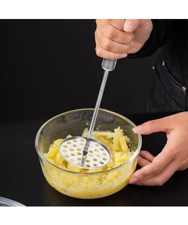Hemoton Carrot Cookware 2pcs Potato Masher Stainless Steel with Fine Mesh Platter Fruit Cooking Tools for Bead Fruits Yams Baby Food (Silver) Garlic Smasher Press - Buy Online on SooperMarket.com