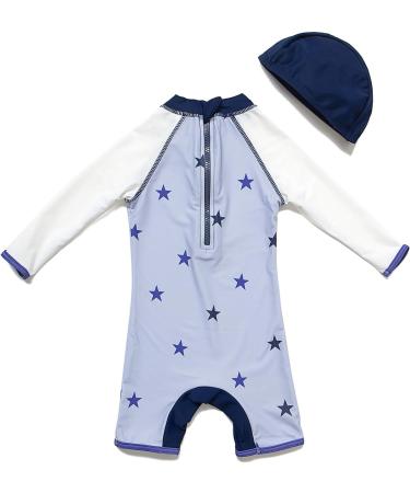 BONVERANO Baby Boys Swimsuit UPF 50+ with Sun Hat - 3 Months Purple - Buy Online on SooperMarket.com