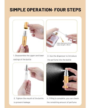 BELEVO Travel Perfume Atomiser Refillable 3 Pcs Perfume Travel Bottle For Toiletries 5 Ml Refillable Perfume Bottle Mini Spray Bottle Suitable For Men And Women Travel Essentials Blue - Buy Online on SooperMarket.com