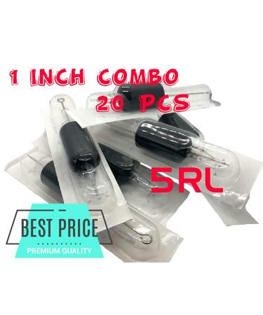 Tatmax Tattoo Combo Disposable Needles and Tubes 20Pcs - 3RL, 5RL, 7RL, 9RL, 11RL, 14RL - 5 Round Liner Set - Buy Online on SooperMarket.com