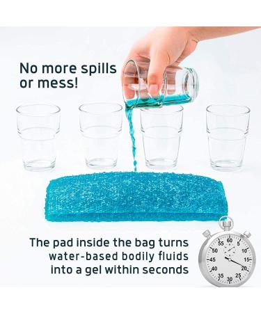 Lunderg Disposable Urine Bags for Men - Super Absorbent Pad - Value Pack of 20 - Portable & Travel-Friendly for Emergency, Camping, and Car Use - Buy Online on SooperMarket.com