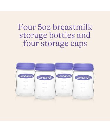 Lansinoh Breastmilk Storage Breast Pump Bottles 4 Count - Buy Online on SooperMarket.com