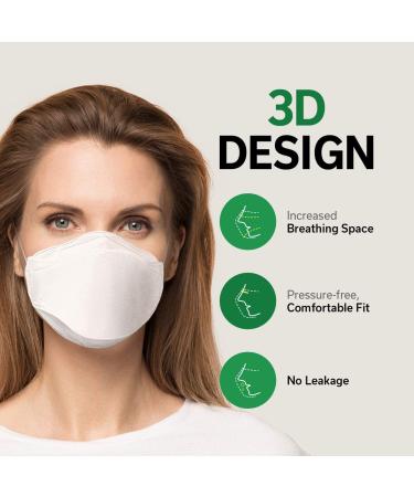 KLEANNARA OFFICIAL KF94 Fish Type Mask 4 Layer - Premium 3D Design Face Safety for Adults - Made in Korea [3Pcs/Pack - 5Packs] - Breathable & Protective - 94% Dust Block - Best Face Mask Gift - Daily Use - Buy Online on SooperMarket.com
