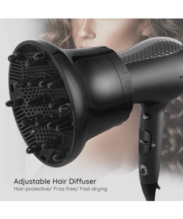 Universal Hair Diffuser - Professional Salon Tool for Curly & Wavy Hair - Fits 1.4 to 2.6 inch Dryers - Buy Online on SooperMarket.com