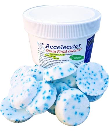 Drain Field Cleaner by Dr. Pooper - Clears Septic System Leach & Drain Field of Clogs & Sludge in 7 to 10 Days - Eliminates Odors & Septic Waste - Keeps Total System Clean, Easy Flush, Fast Dissolving Tablets - Safe for Al
