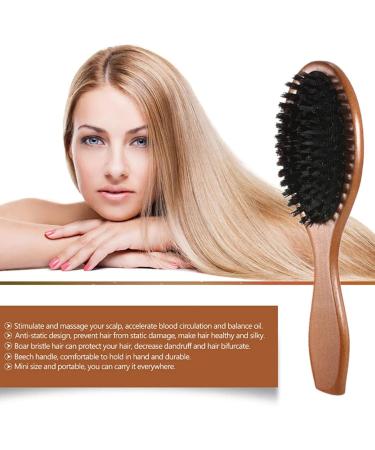 Men's Beard Brush - Dark Brown Soft Bristles & Comfortable Handle for Ultimate Beard Care & Grooming - Buy Online on SooperMarket.com
