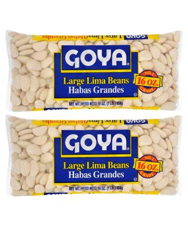 Goya Large Lima Beans 1lb (Pack of 02)