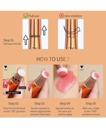 Paminify Contour Beauty Wand - Liquid Blush & Cream Contour Stick Combo for Natural Medium Contouring + Cheery Pink Blush - Cruelty-Free Formula - Buy Online on SooperMarket.com