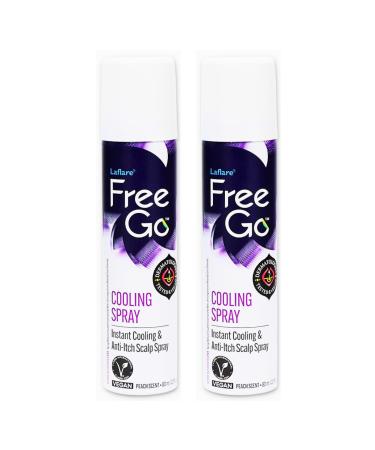 Laflare Cooling Spray for Braiding Wig & Weaving. Instantly Reduce Temperature & Relief Itchy Scalp and Skin Vegan(Biotin Tea Tree Castor Oil) 80 ml (Travel Size 2 Count)