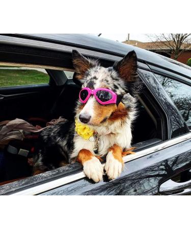 Pet Leso Doggles - Stylish Windproof Puppy Sunglasses in Pink | Shop Internationally for Trendy Dog Goggles - Buy Online on SooperMarket.com