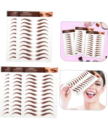 Mikinona 5 Sheets Eyebrow Stickers Simulation Eyebrow Peel off Eyebrow Sticker Fake Eyebrows Makeup Eyebrow - Buy Online on SooperMarket.com